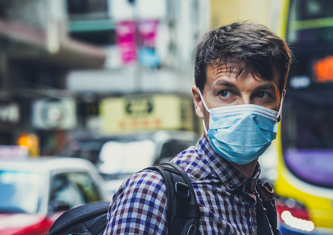 Coronavirus - Man With Mask Pic