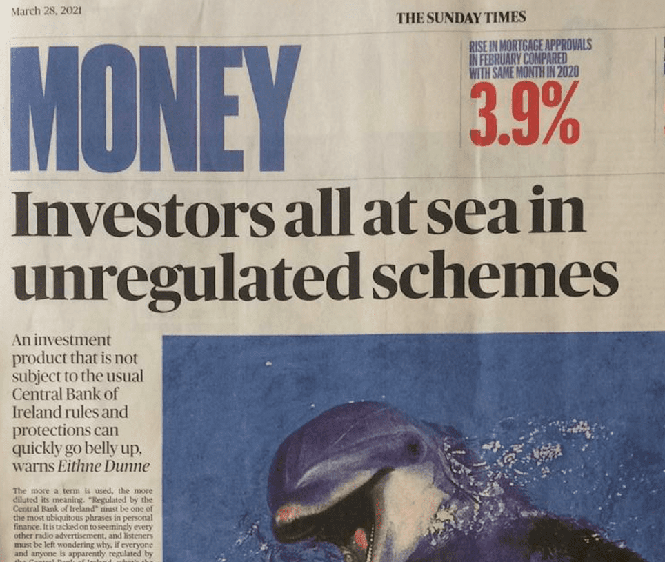 Sunday Times Ireland Central Bank Article