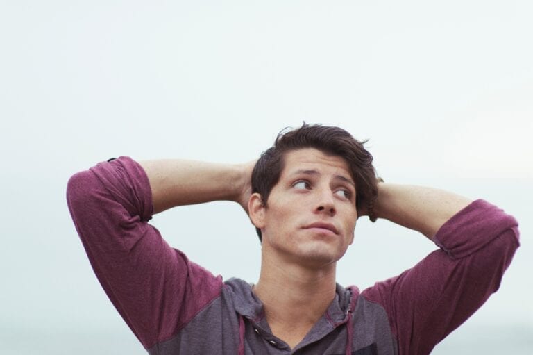 Man Looking Into Distance Pic