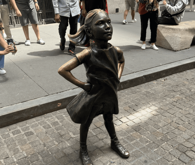 Fearless Girl Statue Wall St